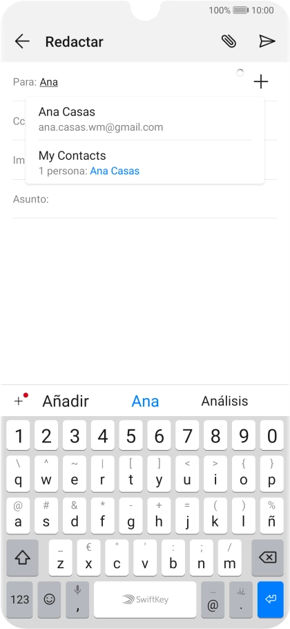 Pulsa el contacto deseado. Pulsa el contacto deseado.