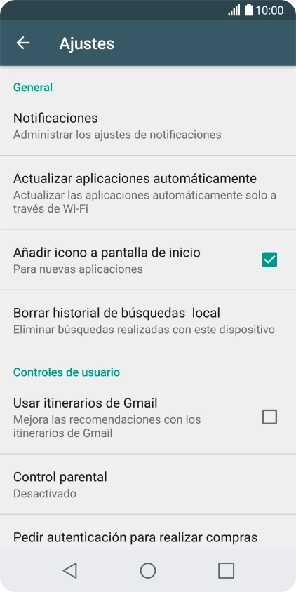 Pulsa Actualizar aplicaciones automáticamente. Pulsa Actualizar aplicaciones automáticamente.