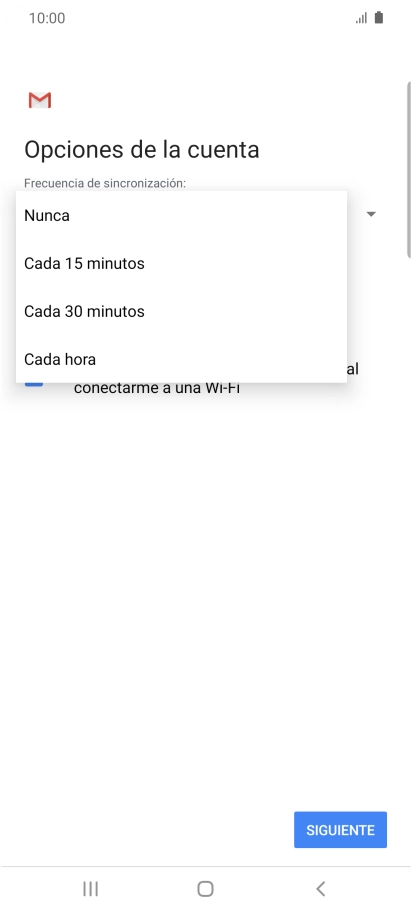 Pulsa el ajuste deseado. Pulsa el ajuste deseado.