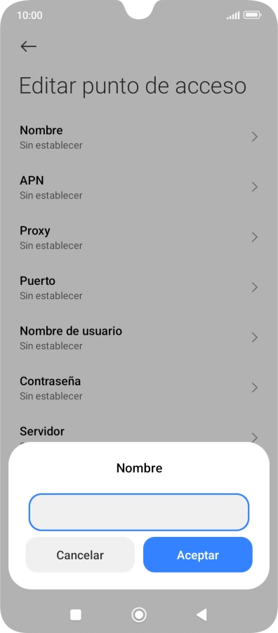 Introduce Vodafone Internet y pulsa Aceptar. Introduce Vodafone Internet y pulsa Aceptar.