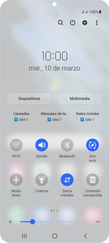 Pulsa el icono de ajustes.