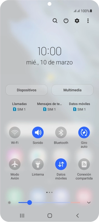 Pulsa el icono de ajustes.