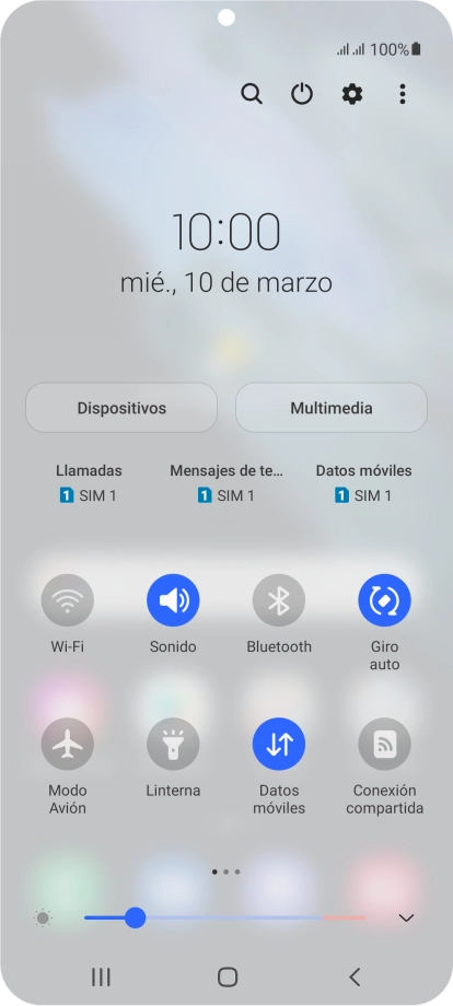 Pulsa el icono de ajustes.