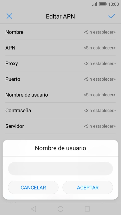 Introduce wap@wap y pulsa ACEPTAR.