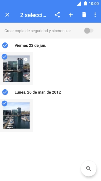 Pulsa el icono de compartir. Pulsa el icono de compartir.