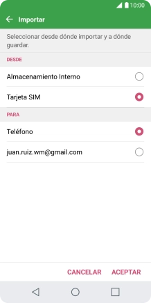 Pulsa Teléfono.
