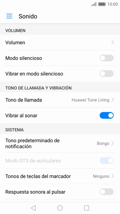 Pulsa Tono de llamada. Pulsa Tono de llamada.