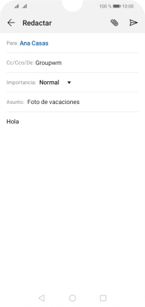 Pulsa el icono de anexos. Pulsa el icono de anexos.