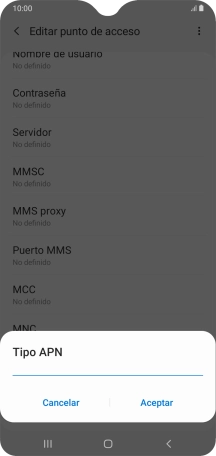 Introduce default y pulsa Aceptar. Introduce default y pulsa Aceptar.