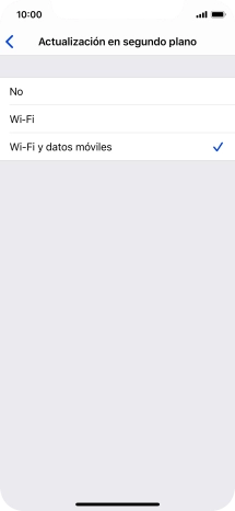 Para desactivar la actualización de apps en ejecución, pulsa No. Para desactivar la actualización de apps en ejecución, pulsa No.