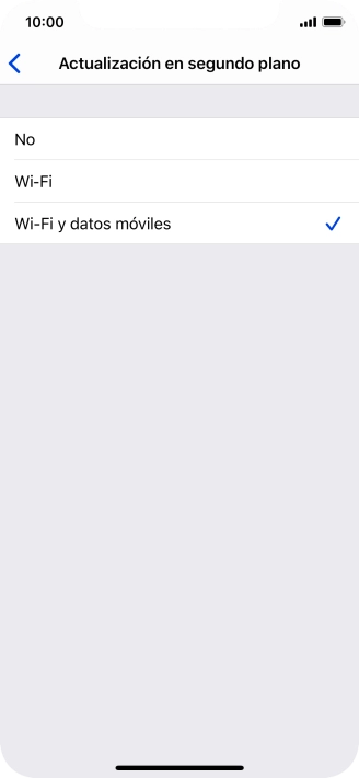 Para desactivar la actualización de apps en ejecución, pulsa No. Para desactivar la actualización de apps en ejecución, pulsa No.