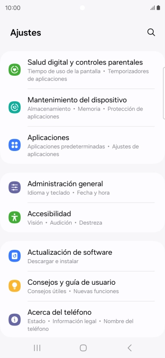 Pulsa Administración general. Pulsa Administración general.