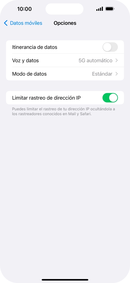Pulsa Voz y datos.