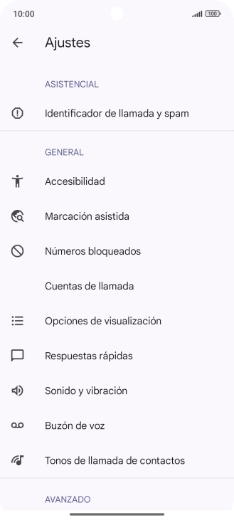 Pulsa Cuentas de llamada.