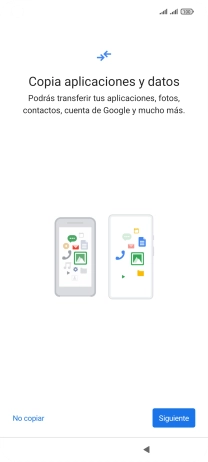 Puedes transferir el contenido de otro teléfono cuando activas tu teléfono por primera vez y cuando lo has restablecido. Cuando aparezca en la pantalla del teléfono esta imagen, ya está listo para la transmisión del contenido del otro teléfono. Puedes transferir el contenido de otro teléfono cuando activas tu teléfono por primera vez y cuando lo has restablecido. Cuando aparezca en la pantalla del teléfono esta imagen, ya está listo para la transmisión del contenido del otro teléfono.