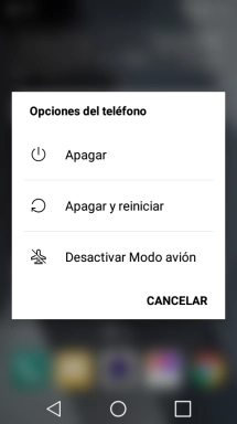 Pulsa Desactivar Modo avión para desactivar la función. Pulsa Desactivar Modo avión para desactivar la función.