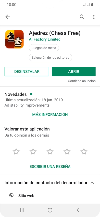 Pulsa DESINSTALAR. Pulsa DESINSTALAR.