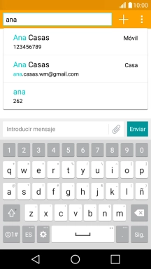 Pulsa el contacto deseado. Pulsa el contacto deseado.