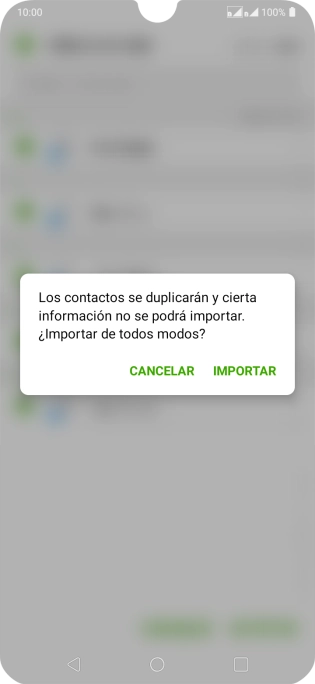 Pulsa IMPORTAR.