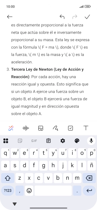 Pulsa el icono de AI. Pulsa el icono de AI.