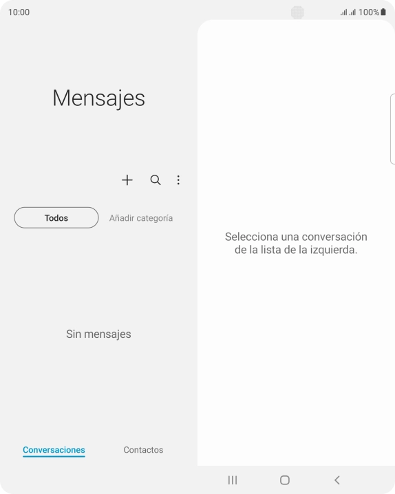 Pulsa el icono de nuevo mensaje.
