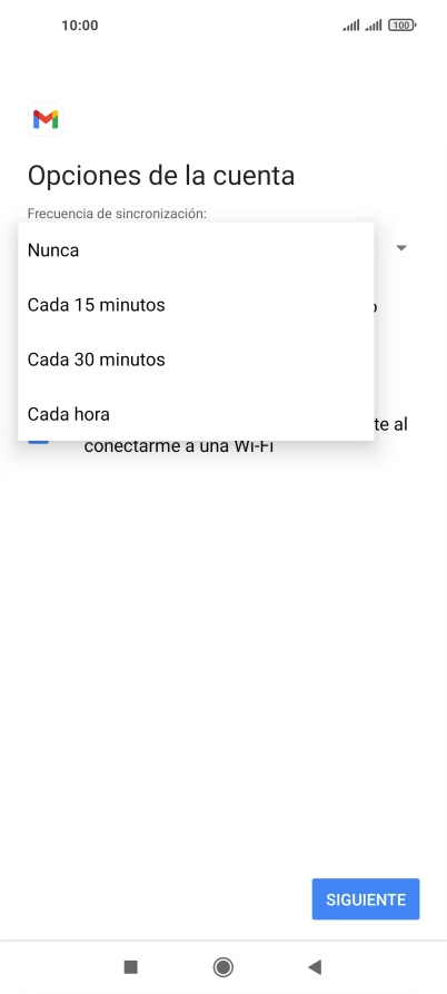 Pulsa el ajuste deseado. Pulsa el ajuste deseado.