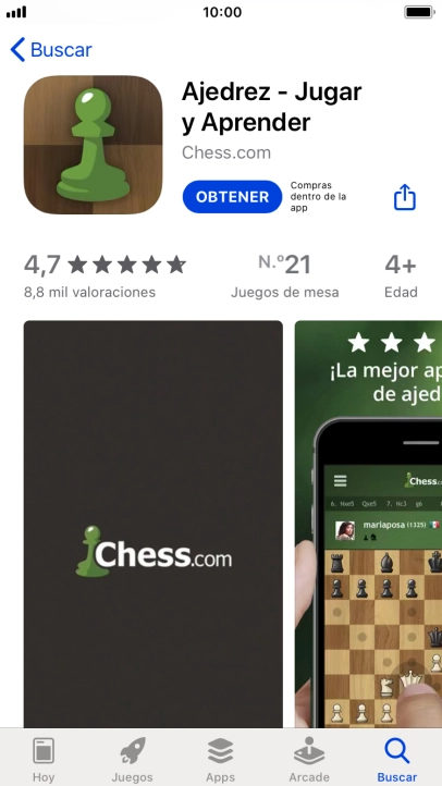 Pulsa OBTENER y sigue las indicaciones de la pantalla para instalar la app. Pulsa OBTENER y sigue las indicaciones de la pantalla para instalar la app.