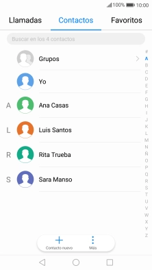 Pulsa Contacto nuevo.