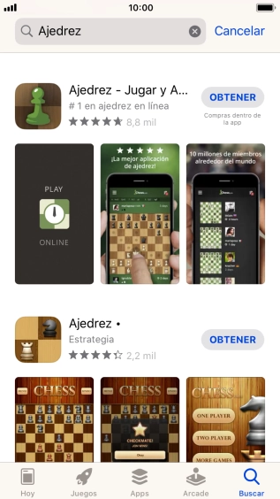 Pulsa la app deseada. Pulsa la app deseada.