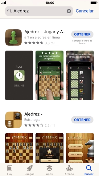 Pulsa la app deseada. Pulsa la app deseada.