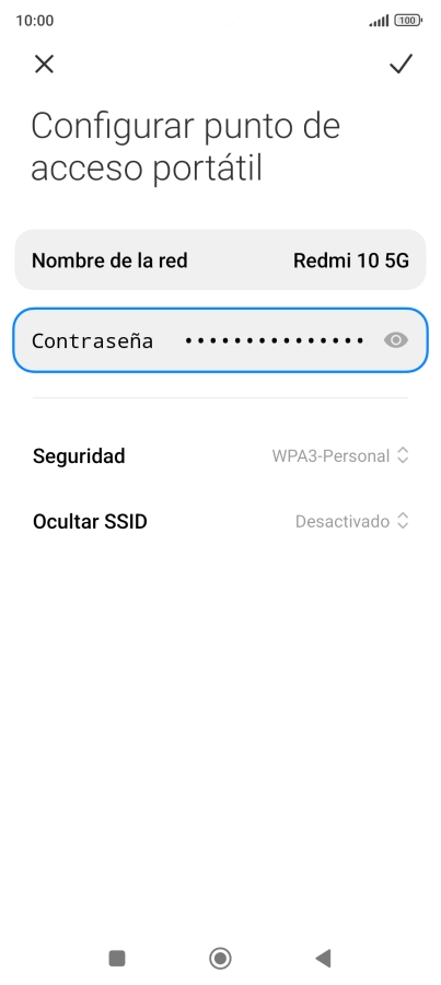 Pulsa el icono de aceptar. Pulsa el icono de aceptar.