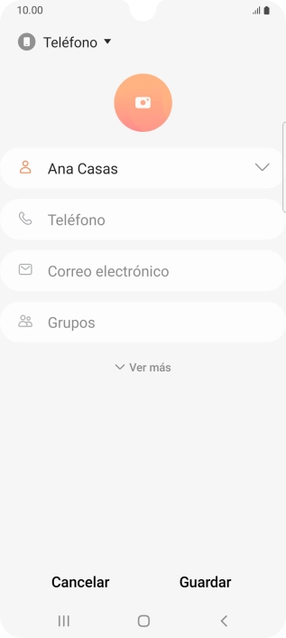 Pulsa Teléfono e introduce el número de teléfono deseado. Pulsa Teléfono e introduce el número de teléfono deseado.