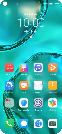 Desliza dos dedos hacia abajo desde la parte superior de la pantalla.