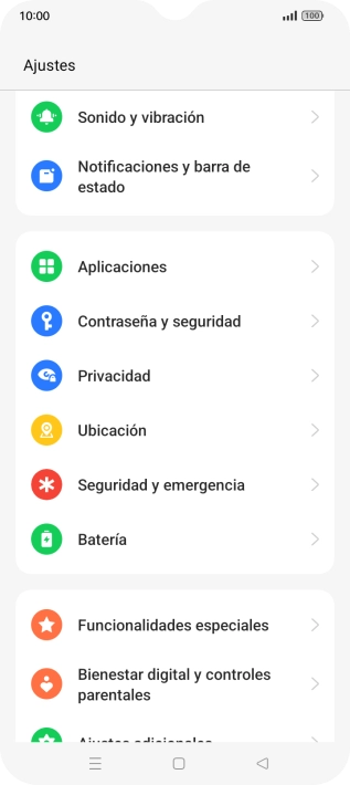 Pulsa Batería.