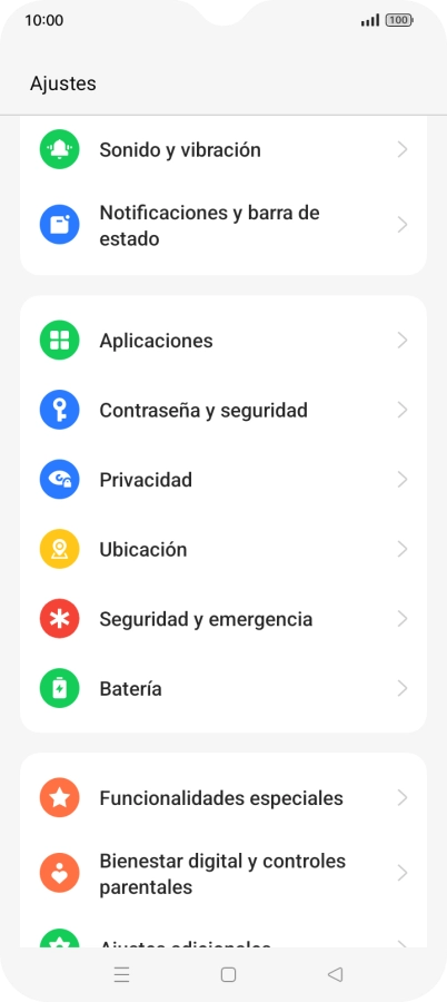 Pulsa Batería.