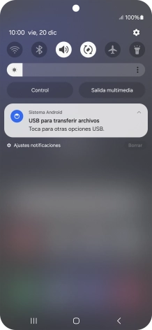 Pulsa Toca para otras opciones USB.. Pulsa Toca para otras opciones USB..