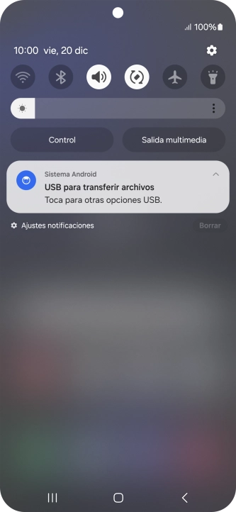 Pulsa Toca para otras opciones USB.. Pulsa Toca para otras opciones USB..