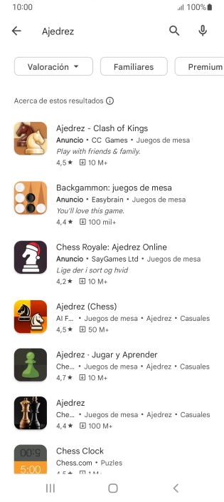 Pulsa la app deseada. Pulsa la app deseada.