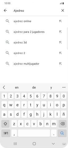 Introduce el nombre del tema o de la app y pulsa el icono de búsqueda. Introduce el nombre del tema o de la app y pulsa el icono de búsqueda.