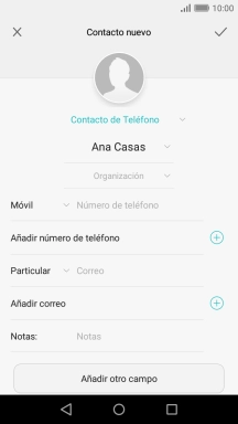 Pulsa Número de teléfono e introduce el número de teléfono deseado. Pulsa Número de teléfono e introduce el número de teléfono deseado.