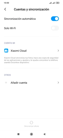 Pulsa Añadir cuenta. Pulsa Añadir cuenta.