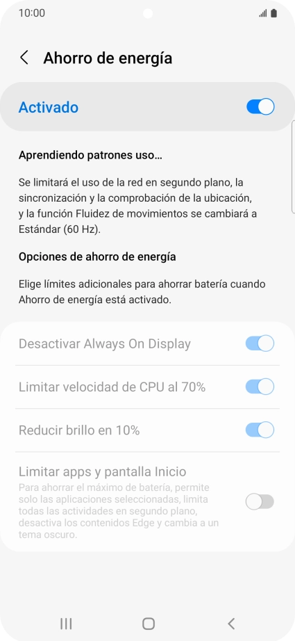 Pulsa la tecla de inicio para terminar y regresar a la pantalla de inicio. Pulsa la tecla de inicio para terminar y regresar a la pantalla de inicio.