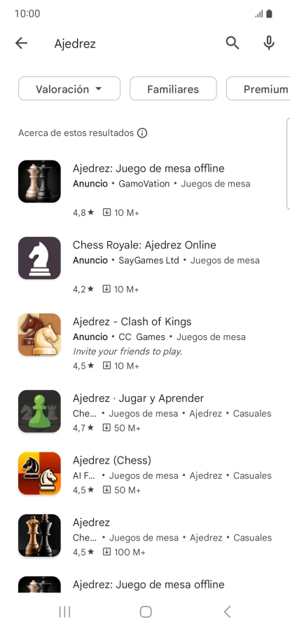 Pulsa la app deseada. Pulsa la app deseada.