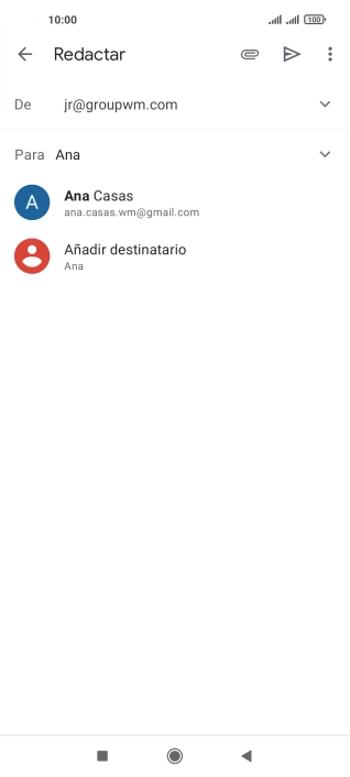 Pulsa el contacto deseado. Pulsa el contacto deseado.