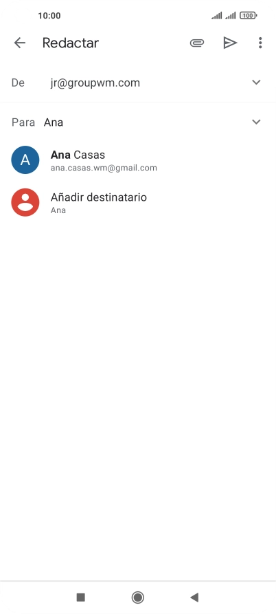 Pulsa el contacto deseado. Pulsa el contacto deseado.