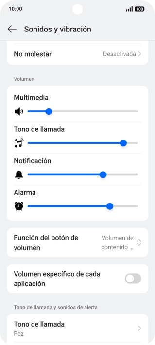 Pulsa Tono de llamada. Pulsa Tono de llamada.