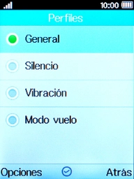 Selecciona Silencio para activar el modo silencioso. Selecciona Silencio para activar el modo silencioso.
