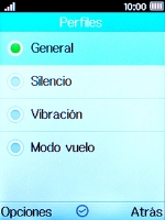 Selecciona Silencio para activar el modo silencioso. Selecciona Silencio para activar el modo silencioso.