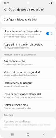 Pulsa Configurar bloqueo de SIM. Pulsa Configurar bloqueo de SIM.