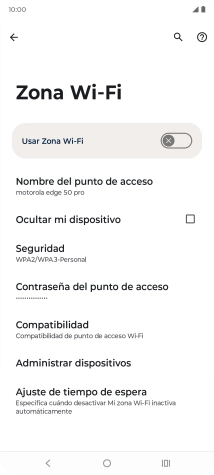 Pulsa Nombre del punto de acceso. Pulsa Nombre del punto de acceso.